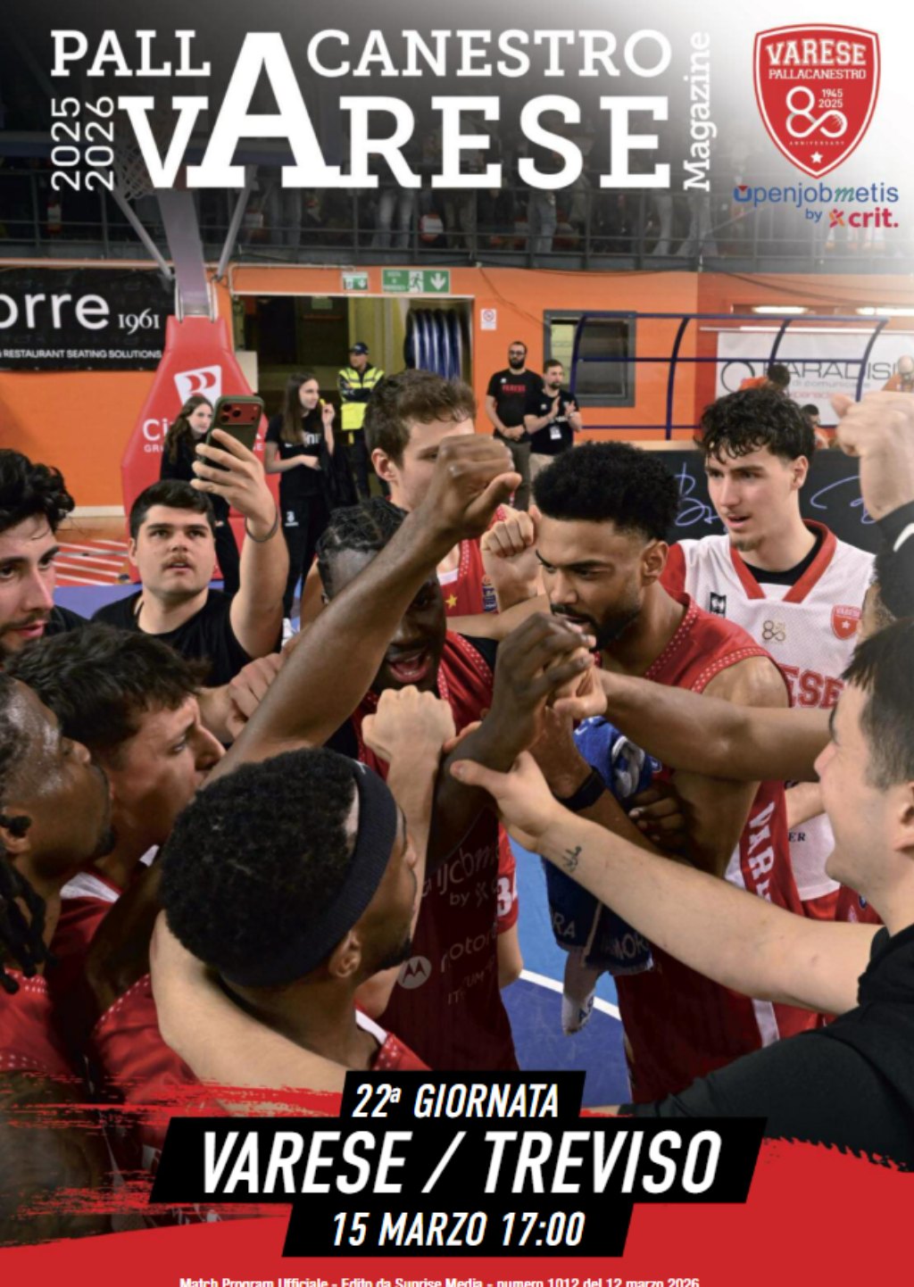 Match Program Pallacanestro Varese