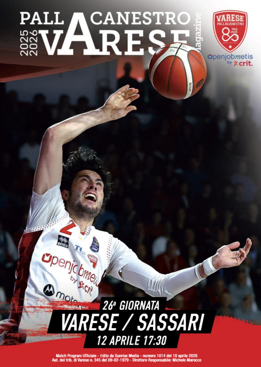Match Program Pallacanestro Varese