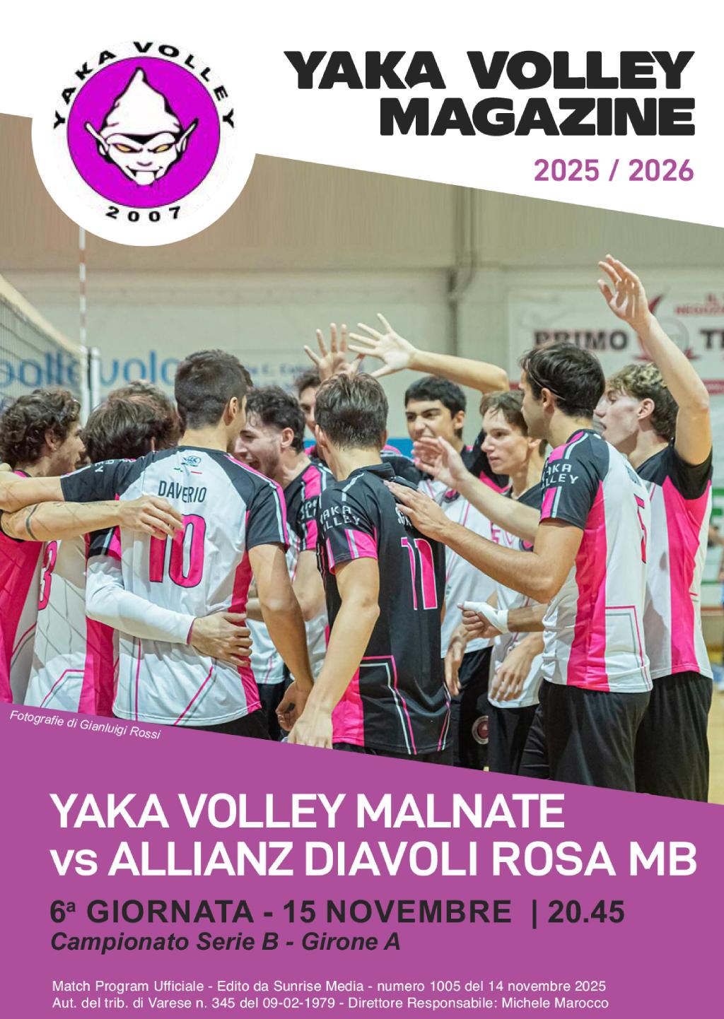 Match Program Yaka Volley Malnate