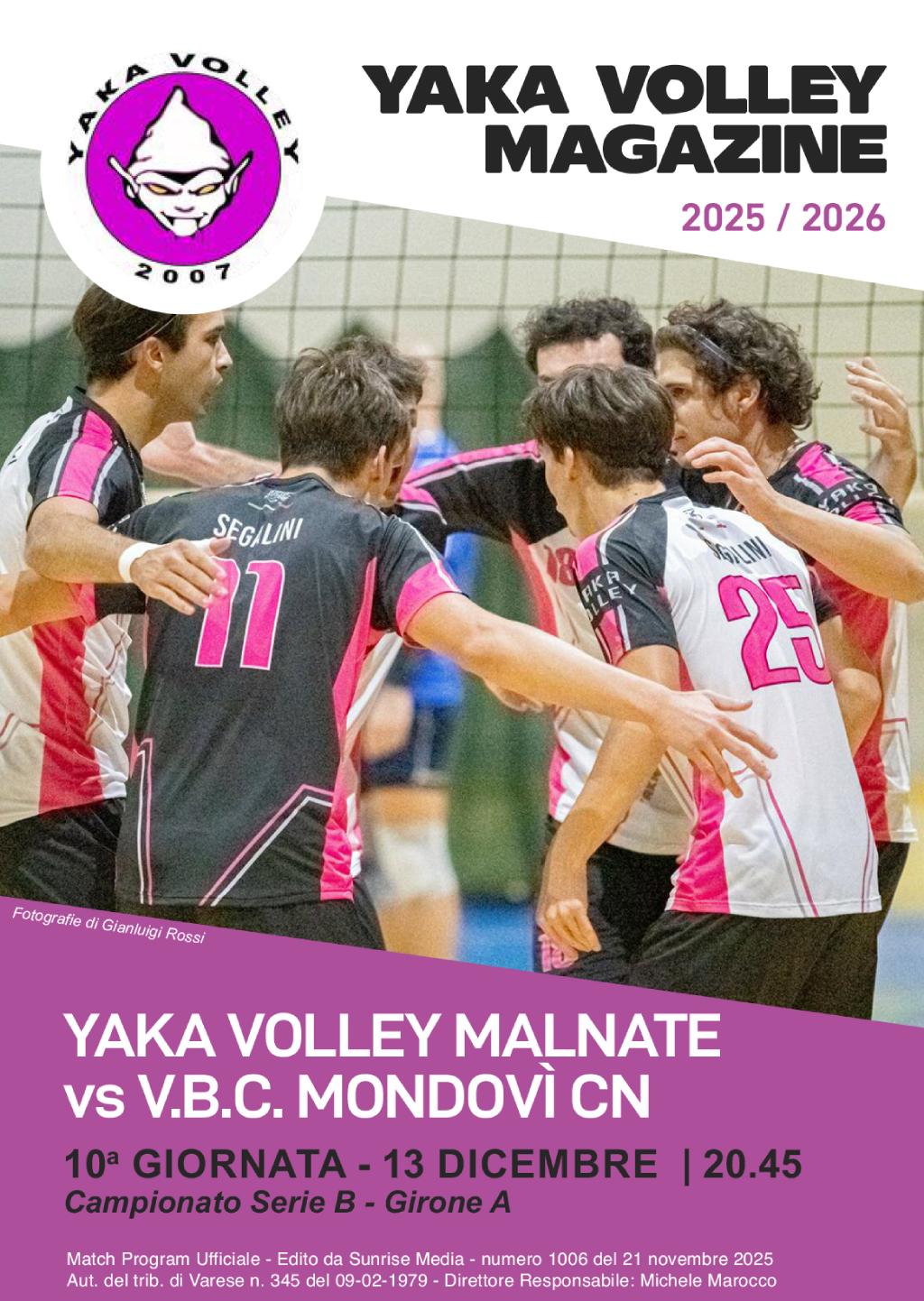 Match Program Yaka Volley Malnate