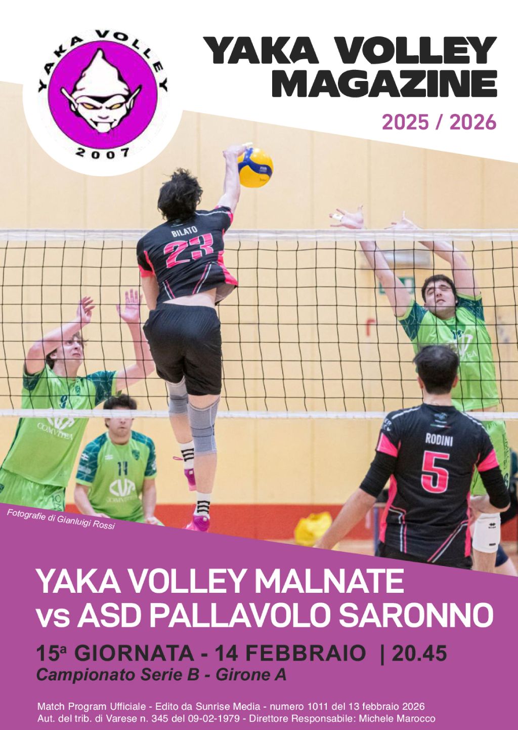 Match Program Yaka Volley Malnate